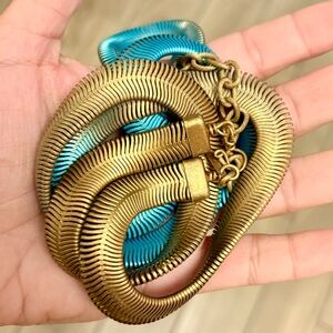 Sarah Cavender Metalworks Elemental Single Strand Fern Necklace in Marina